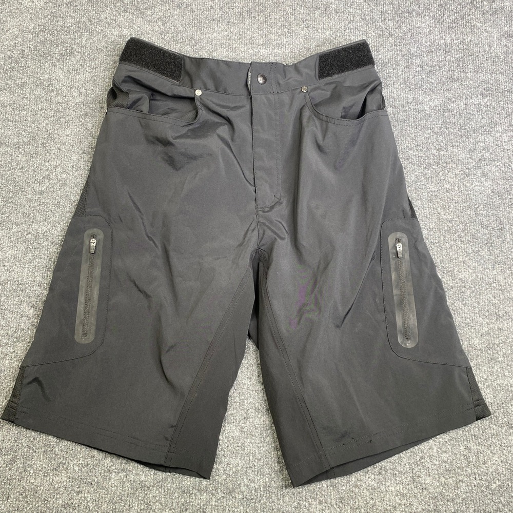 Zoic Ether Mens Mountain Bike Shorts Black Size Medium MTB Cycling Cargo Pockets